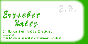 erzsebet waltz business card